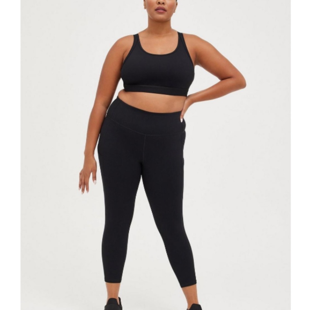 Torrid - Set Active Performance Mesh Back Black S… - image 3